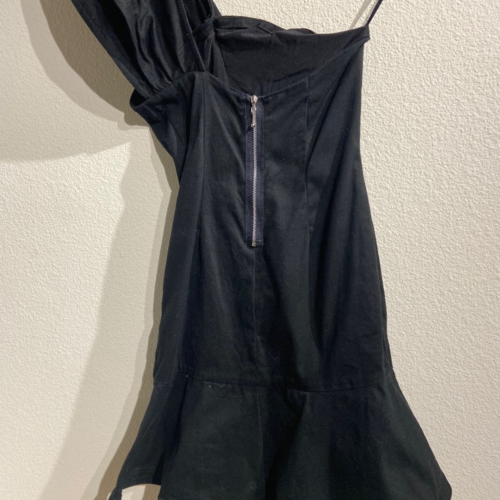 One Shoulder Ruffle Mini Dress - Picture 4 of 6